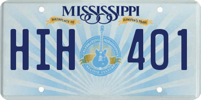 MS license plate HIH401