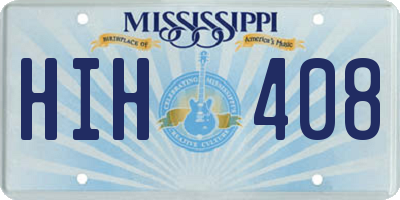 MS license plate HIH408