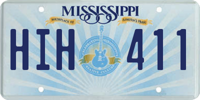 MS license plate HIH411