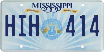 MS license plate HIH414