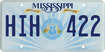MS license plate HIH422