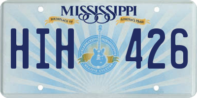 MS license plate HIH426