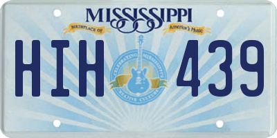 MS license plate HIH439