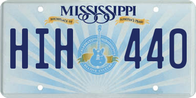 MS license plate HIH440
