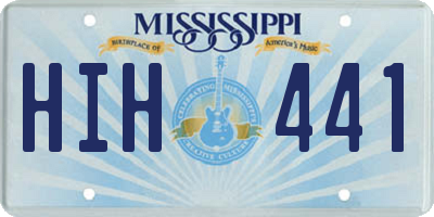 MS license plate HIH441