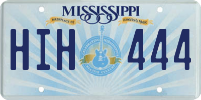 MS license plate HIH444