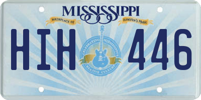 MS license plate HIH446
