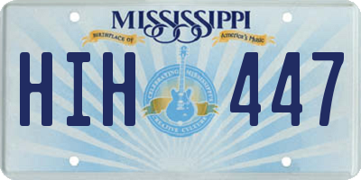 MS license plate HIH447