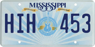 MS license plate HIH453