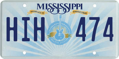 MS license plate HIH474