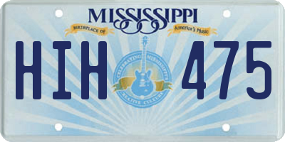 MS license plate HIH475