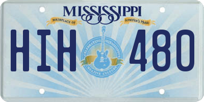 MS license plate HIH480