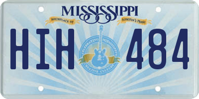 MS license plate HIH484