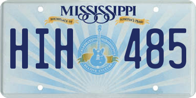 MS license plate HIH485