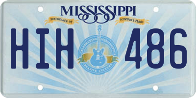 MS license plate HIH486
