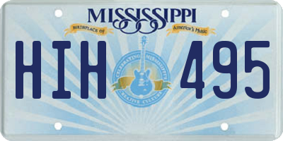 MS license plate HIH495