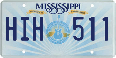 MS license plate HIH511