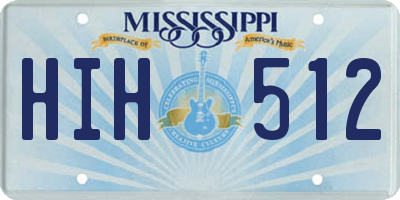 MS license plate HIH512