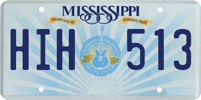 MS license plate HIH513