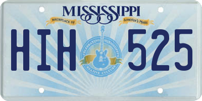 MS license plate HIH525