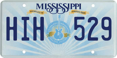 MS license plate HIH529