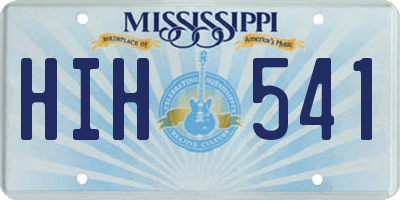 MS license plate HIH541