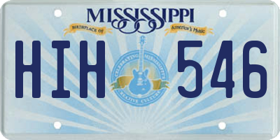 MS license plate HIH546
