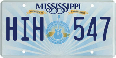 MS license plate HIH547