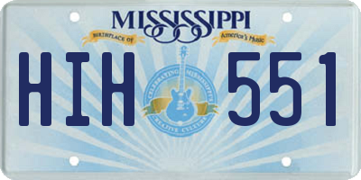 MS license plate HIH551