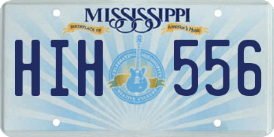 MS license plate HIH556