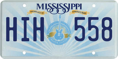 MS license plate HIH558