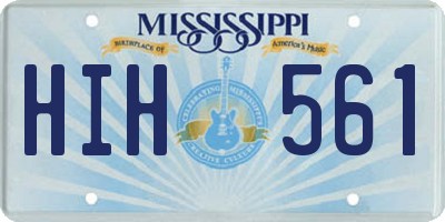 MS license plate HIH561