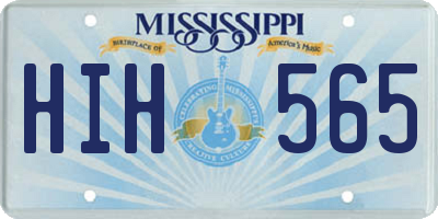 MS license plate HIH565