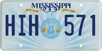 MS license plate HIH571