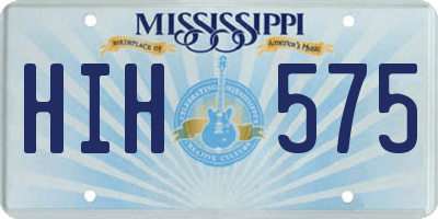 MS license plate HIH575
