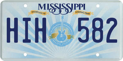 MS license plate HIH582