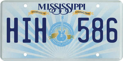 MS license plate HIH586