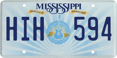 MS license plate HIH594