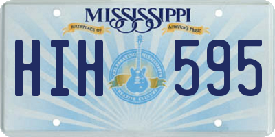 MS license plate HIH595