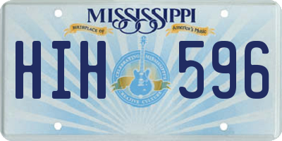MS license plate HIH596