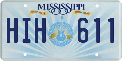 MS license plate HIH611