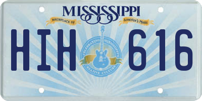 MS license plate HIH616