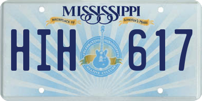 MS license plate HIH617