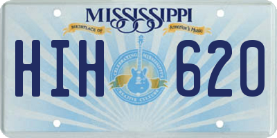 MS license plate HIH620