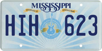 MS license plate HIH623