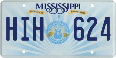 MS license plate HIH624