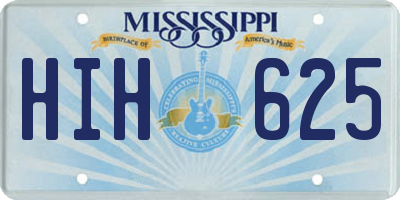 MS license plate HIH625