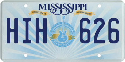 MS license plate HIH626