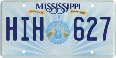 MS license plate HIH627