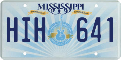MS license plate HIH641
